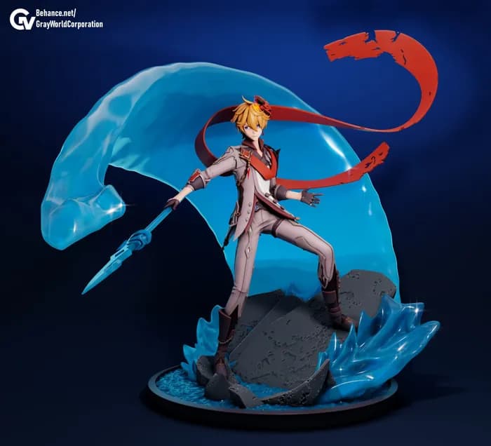 STL - Figura Childe (Genshin Impact)