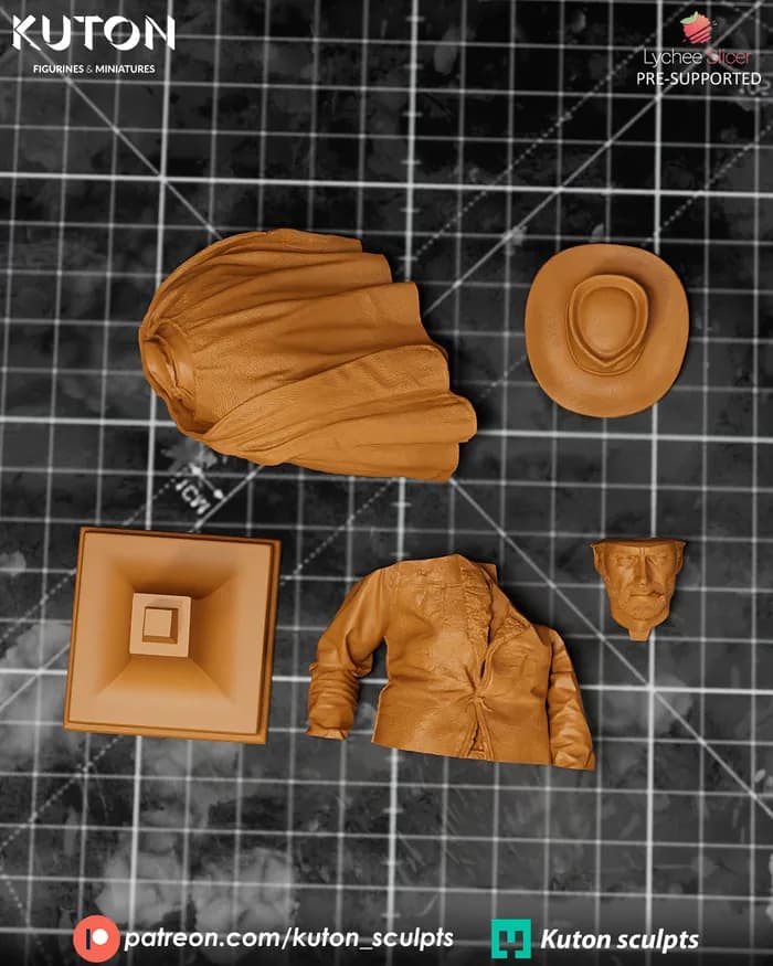 STL - Figura Clint Eastwood Western