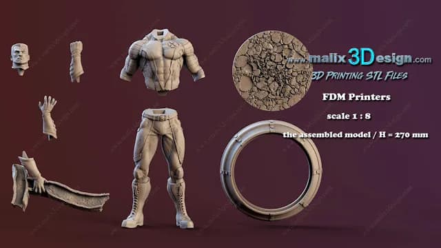 STL - Figura Colossus X Men 2