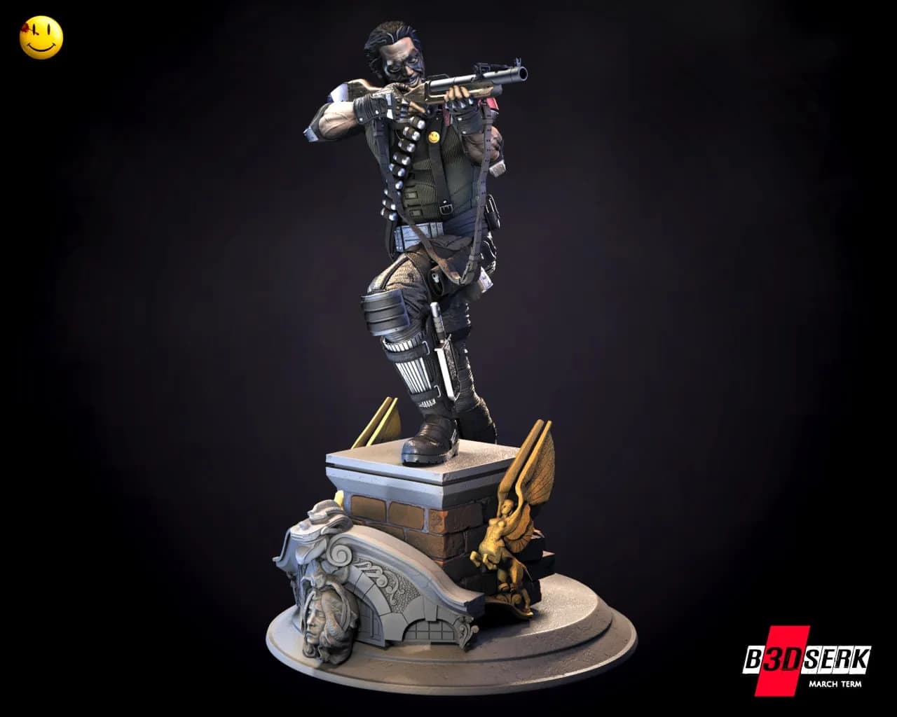 STL - figura comedian personaje comic render 2