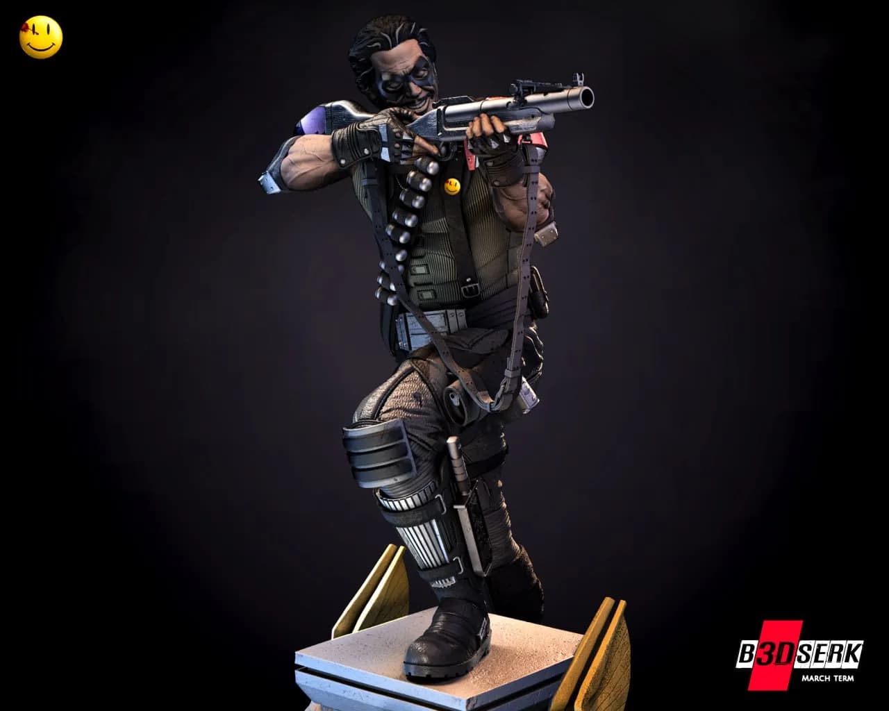 STL - figura comedian personaje comic render 3
