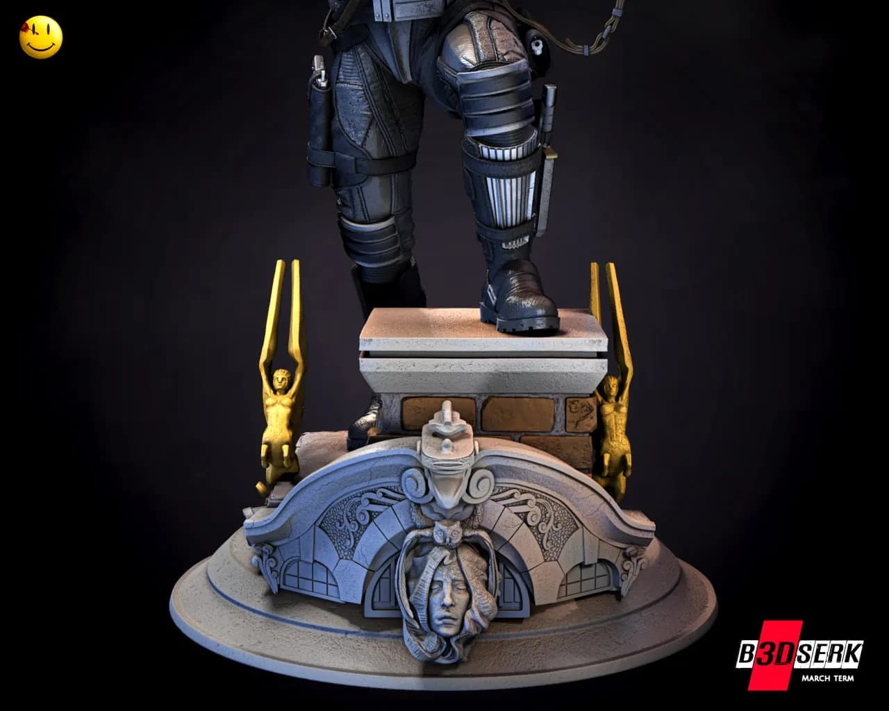 STL - figura comedian personaje comic render 5