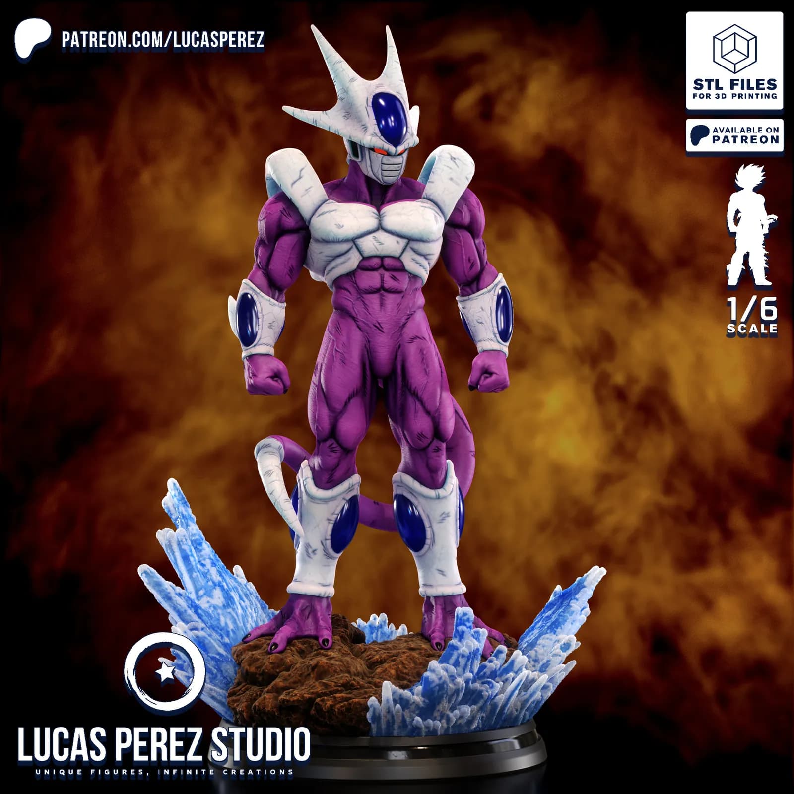 STL - Figura Cooler de Dragon Ball Z render 4