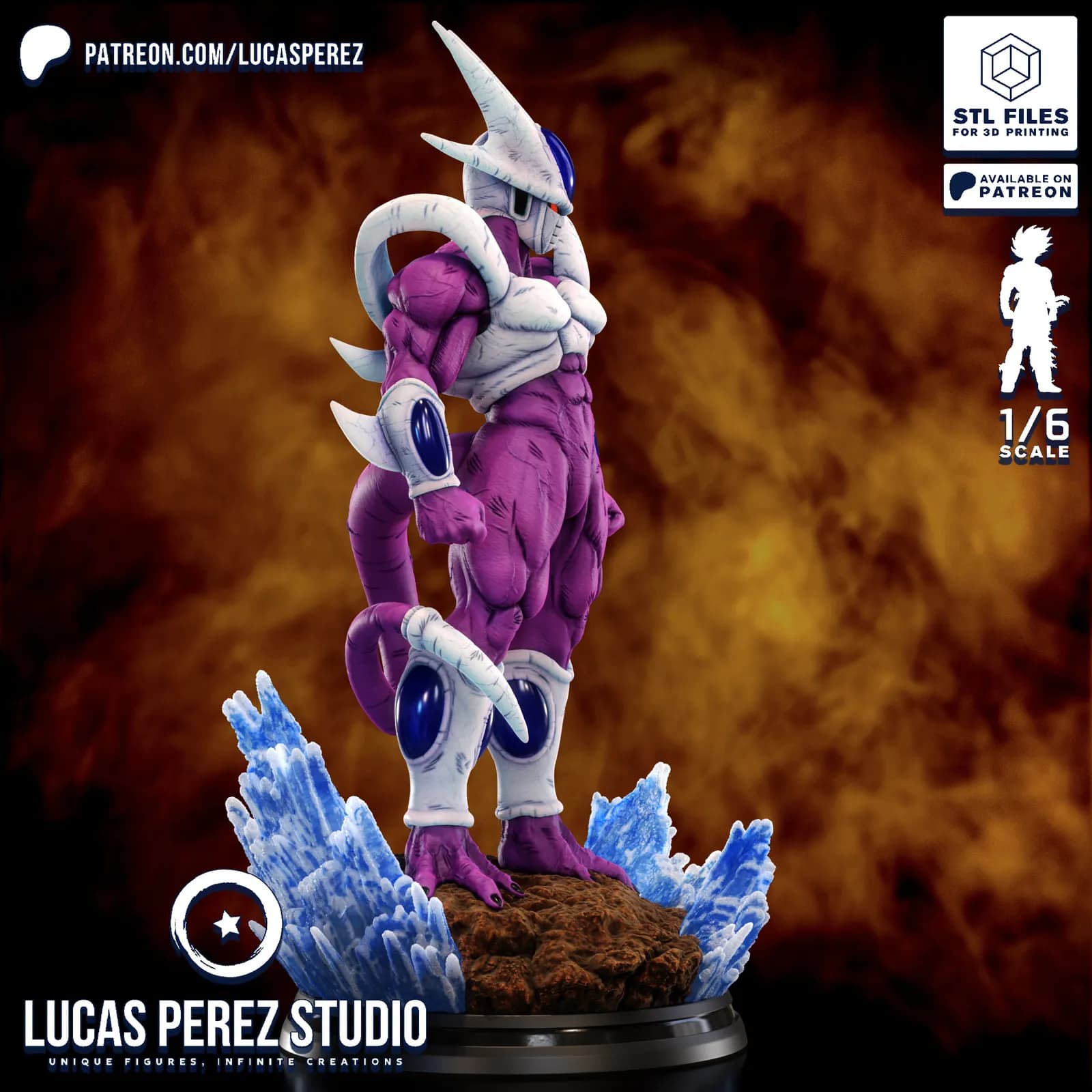 STL - Figura Cooler de Dragon Ball Z render 5