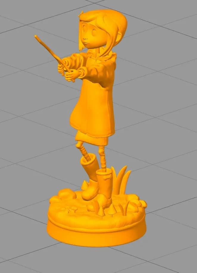 STL - Figura Coraline con paraguas