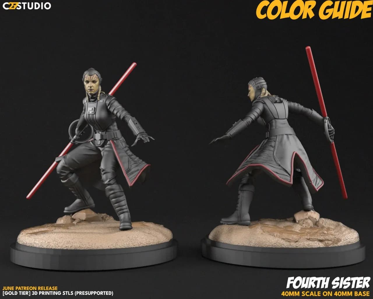 STL - Figura Cuarta Hermana Star Wars