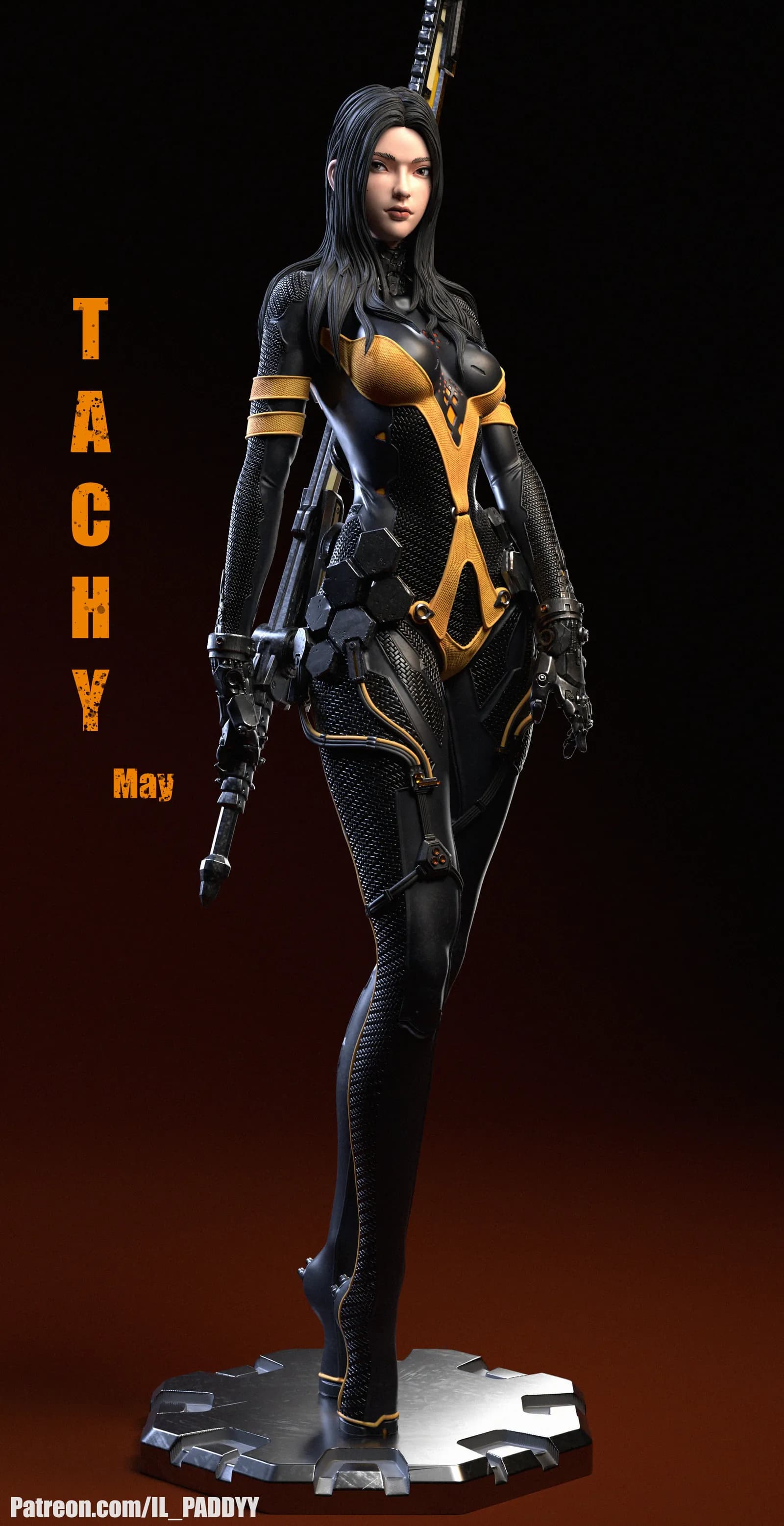 STL - Figura Cyberpunk Femenina 2