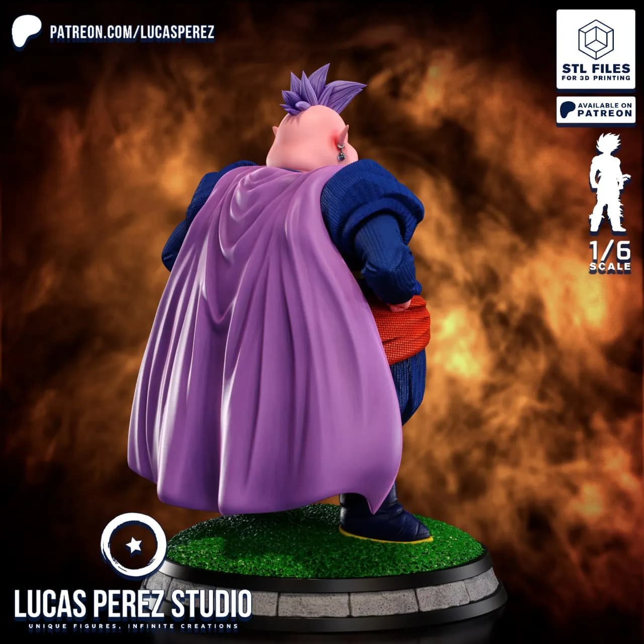 STL - Figura Dai Kaioshin Dragon Ball Z render 2