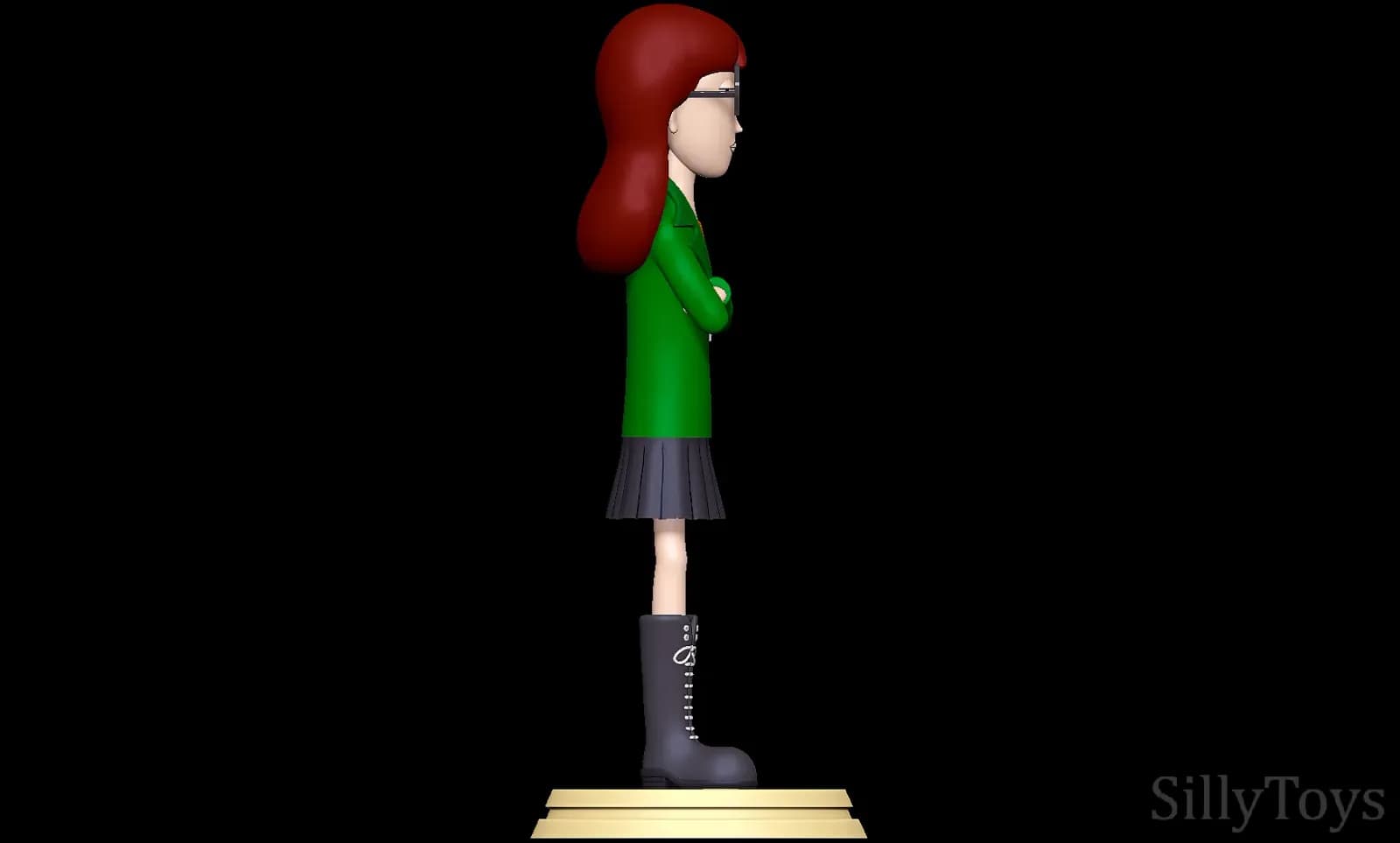 STL - Figura Daria Morgendorffer render 2