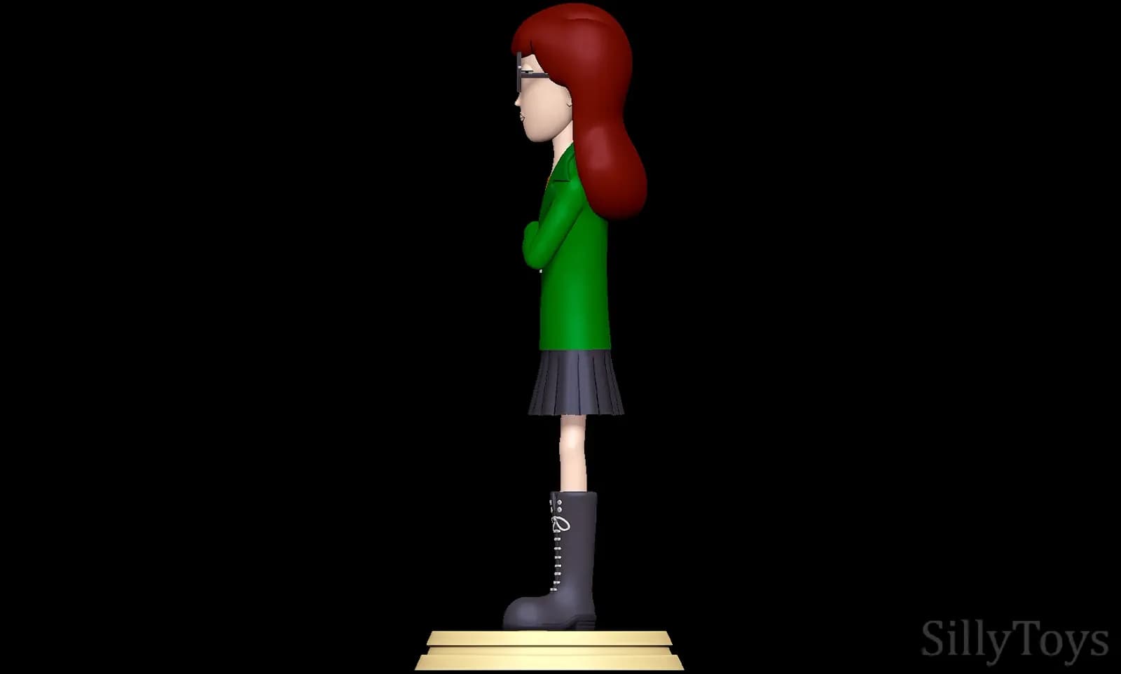 STL - Figura Daria Morgendorffer render 3