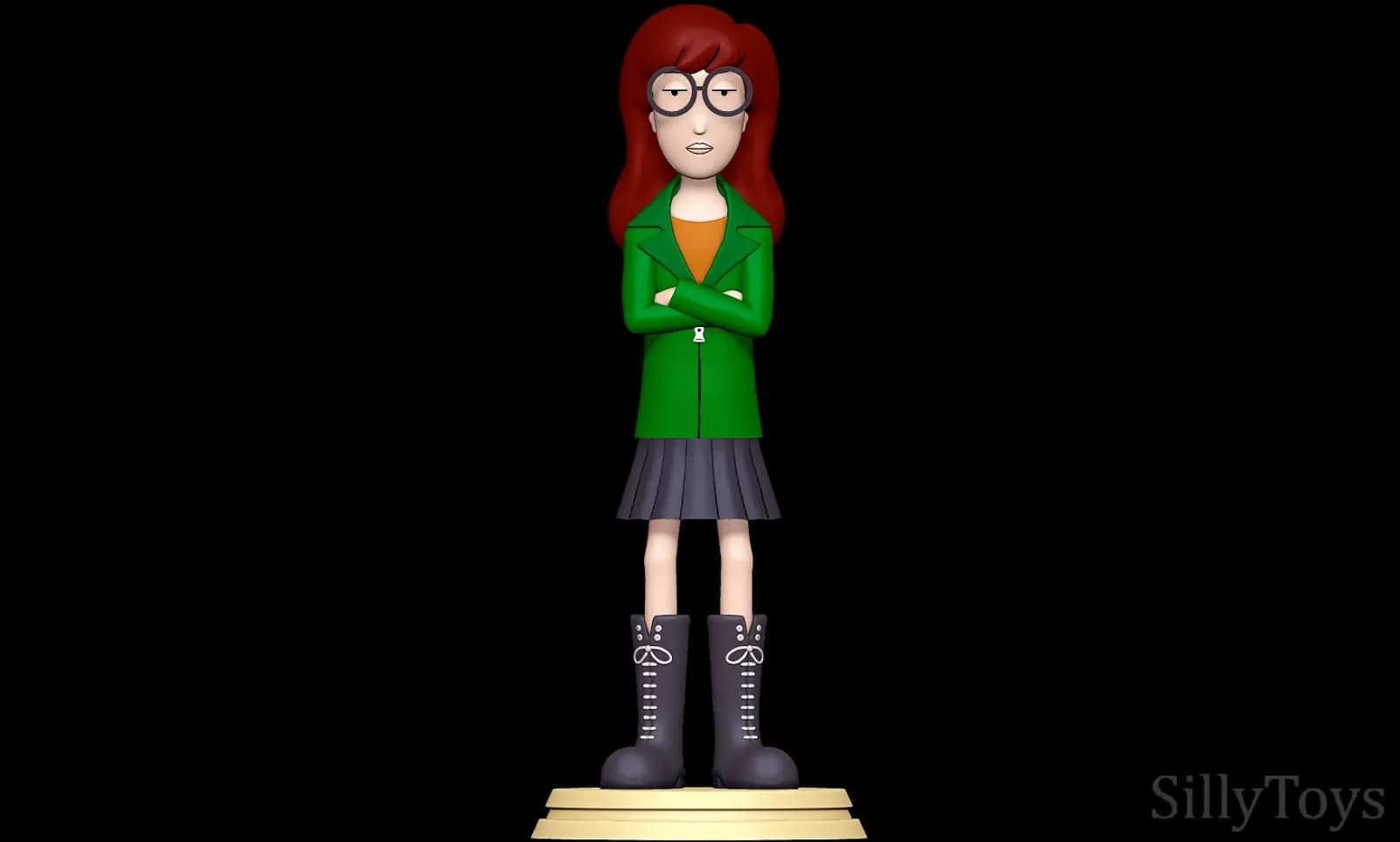 STL - Figura Daria Morgendorffer render 4