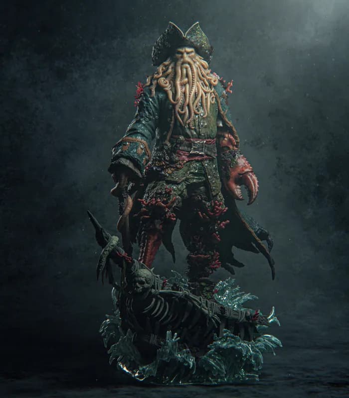 STL - Figura Davy Jones Pirata