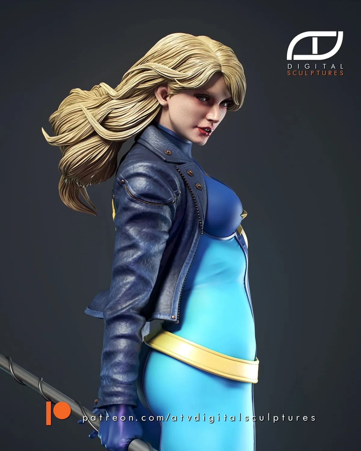 STL - Figura Dazzler estilo pop render 4