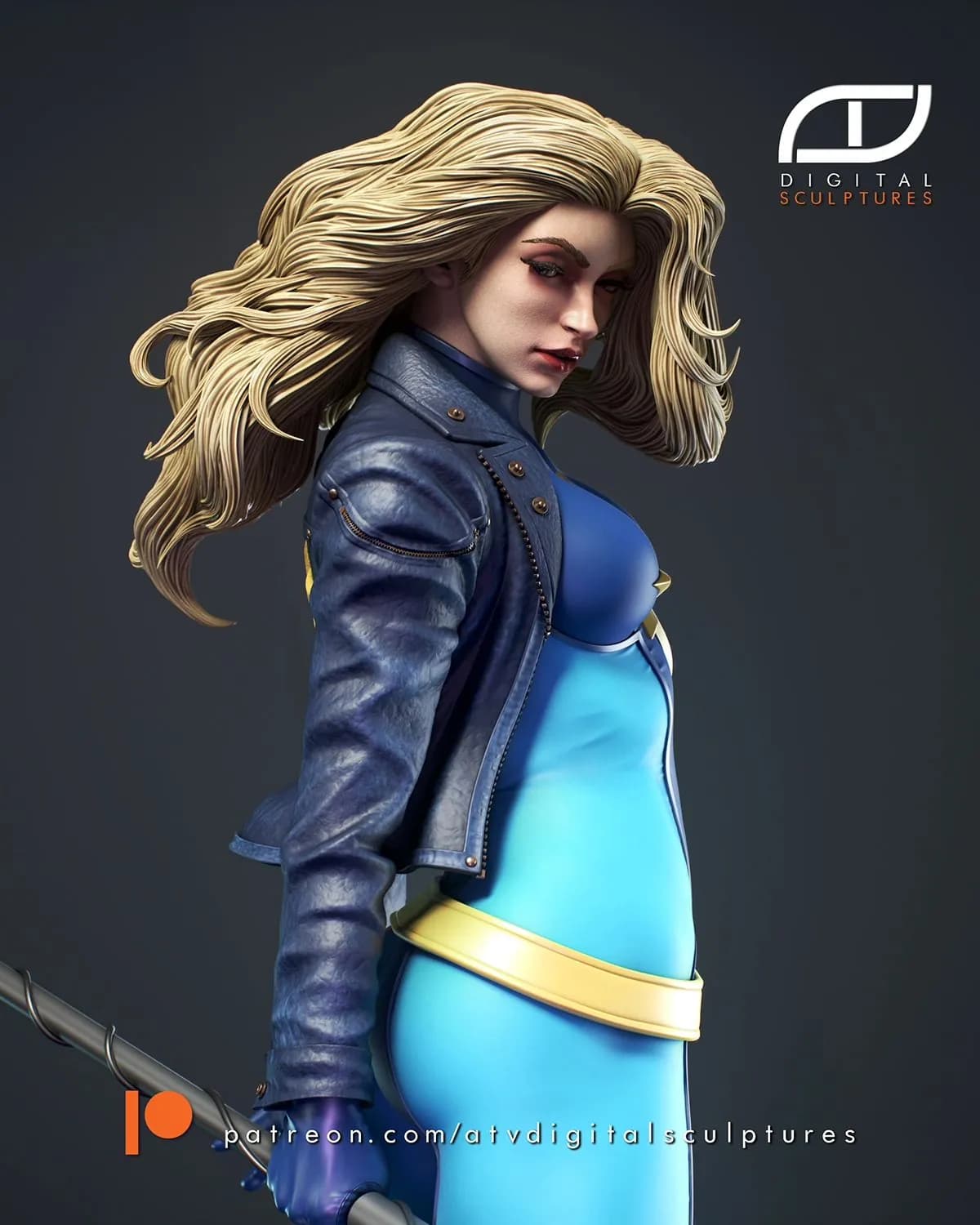 STL - Figura Dazzler estilo pop render 5