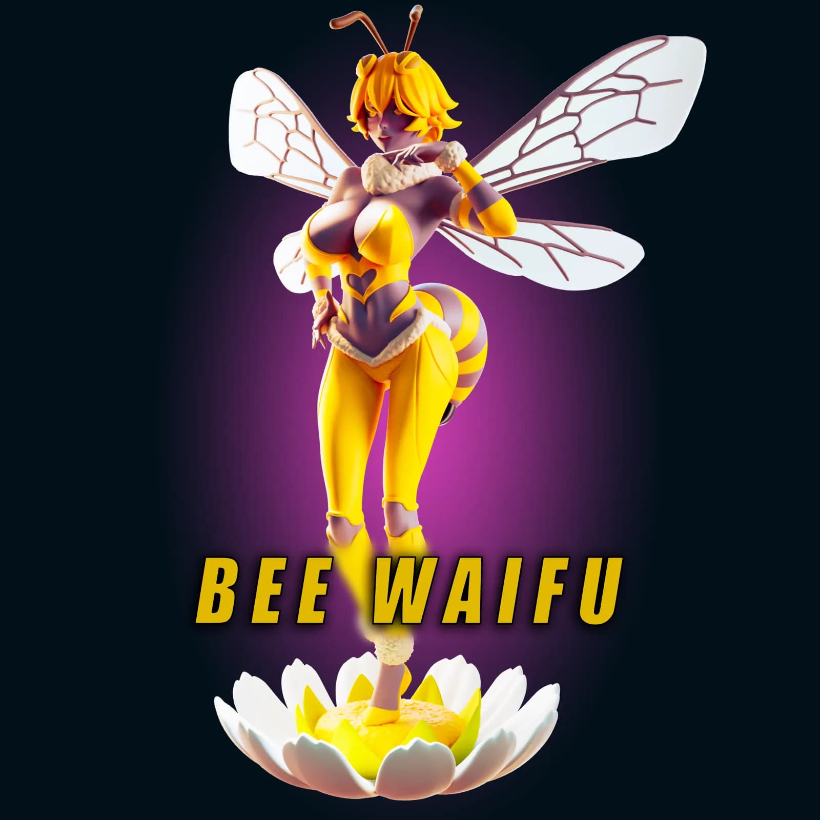STL - Figura de abeja waifu