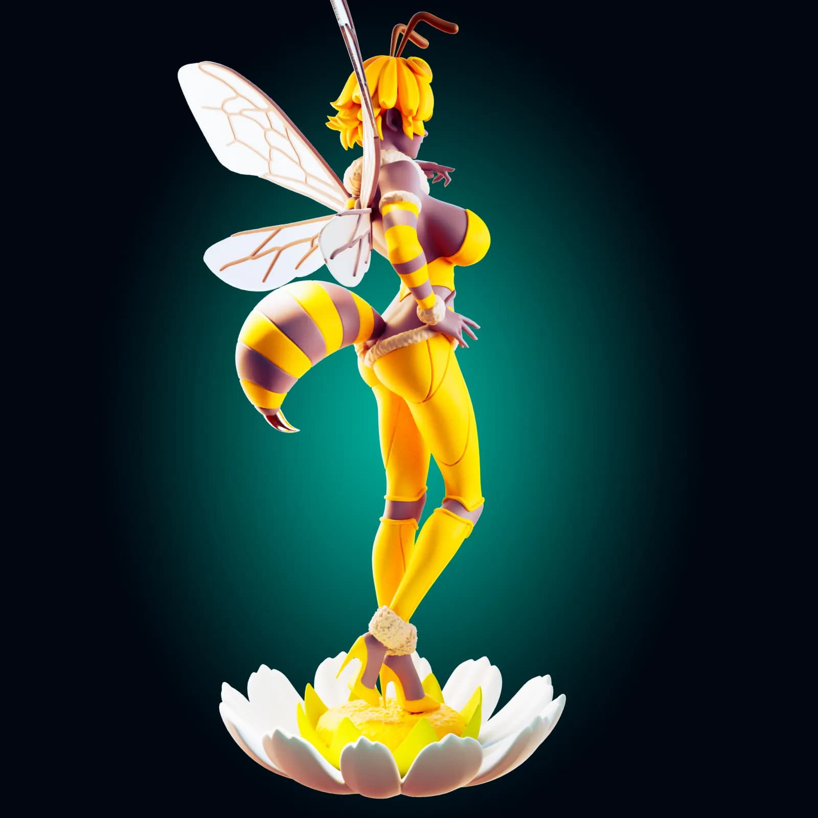 STL - Figura de abeja waifu