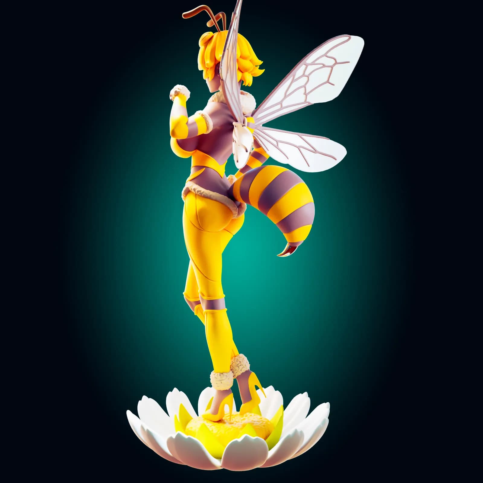 STL - Figura de abeja waifu