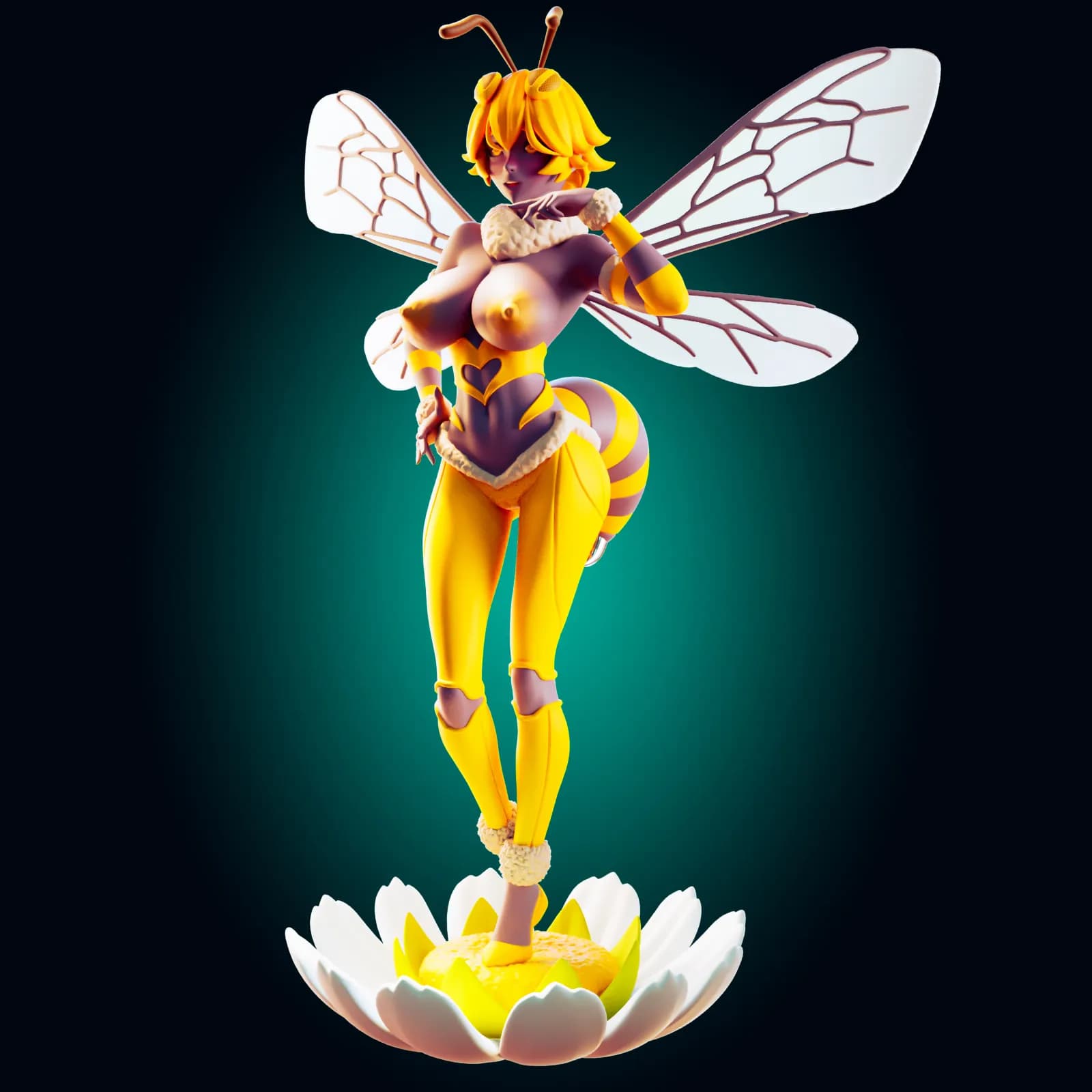 STL - Figura de abeja waifu