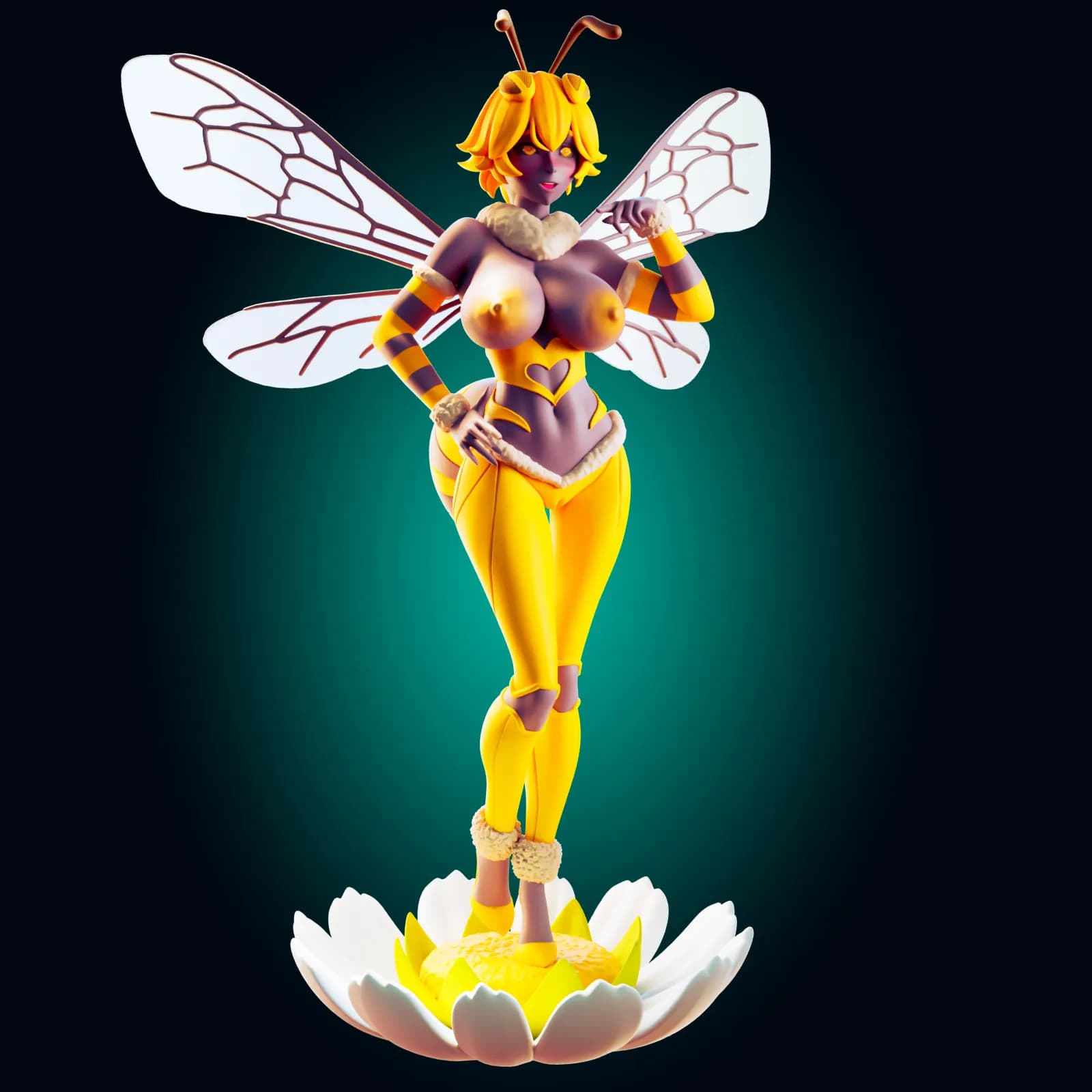 STL - Figura de abeja waifu