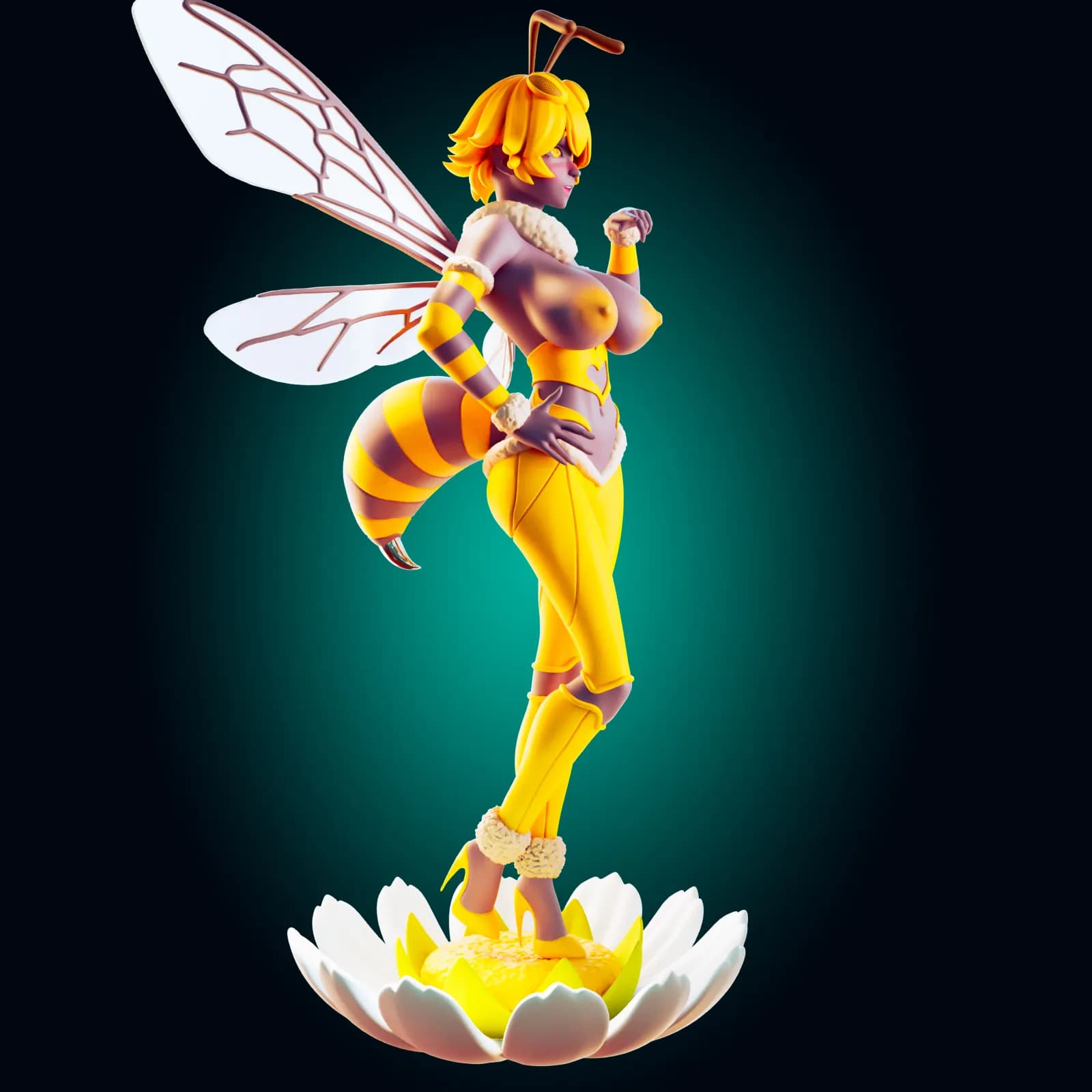 STL - Figura de abeja waifu