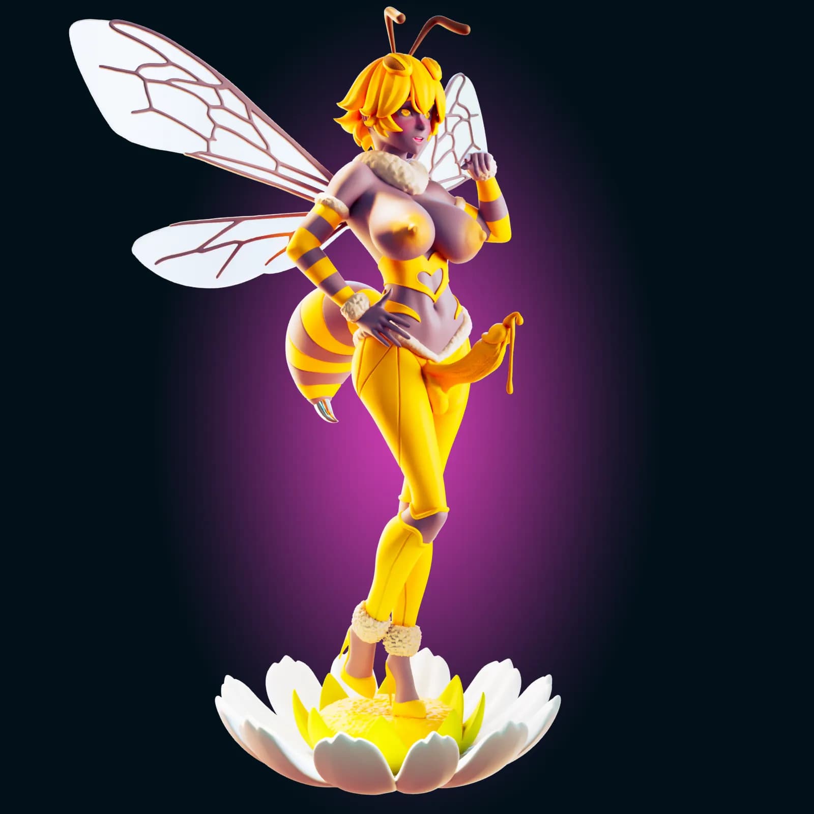 STL - Figura de abeja waifu