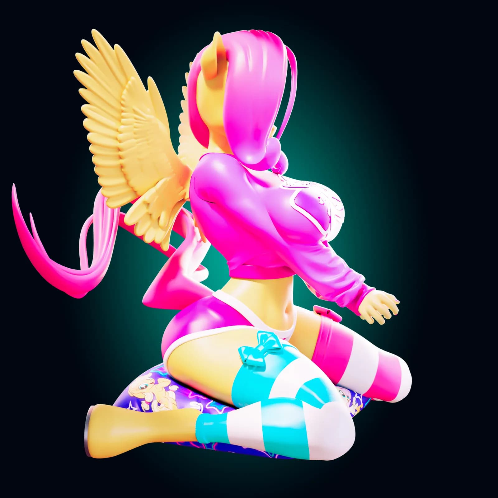 STL - Figura de abeja waifu