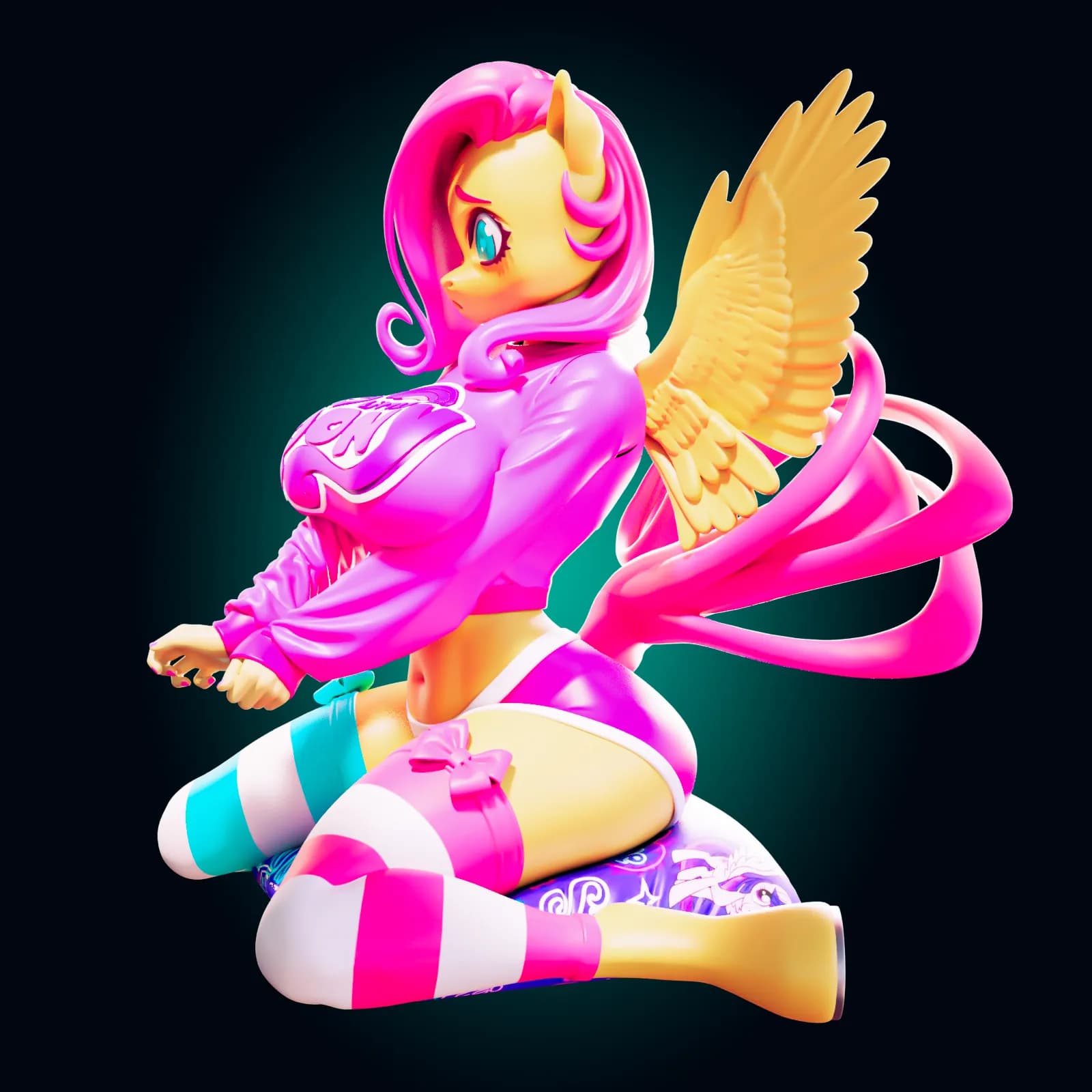 STL - Figura de abeja waifu