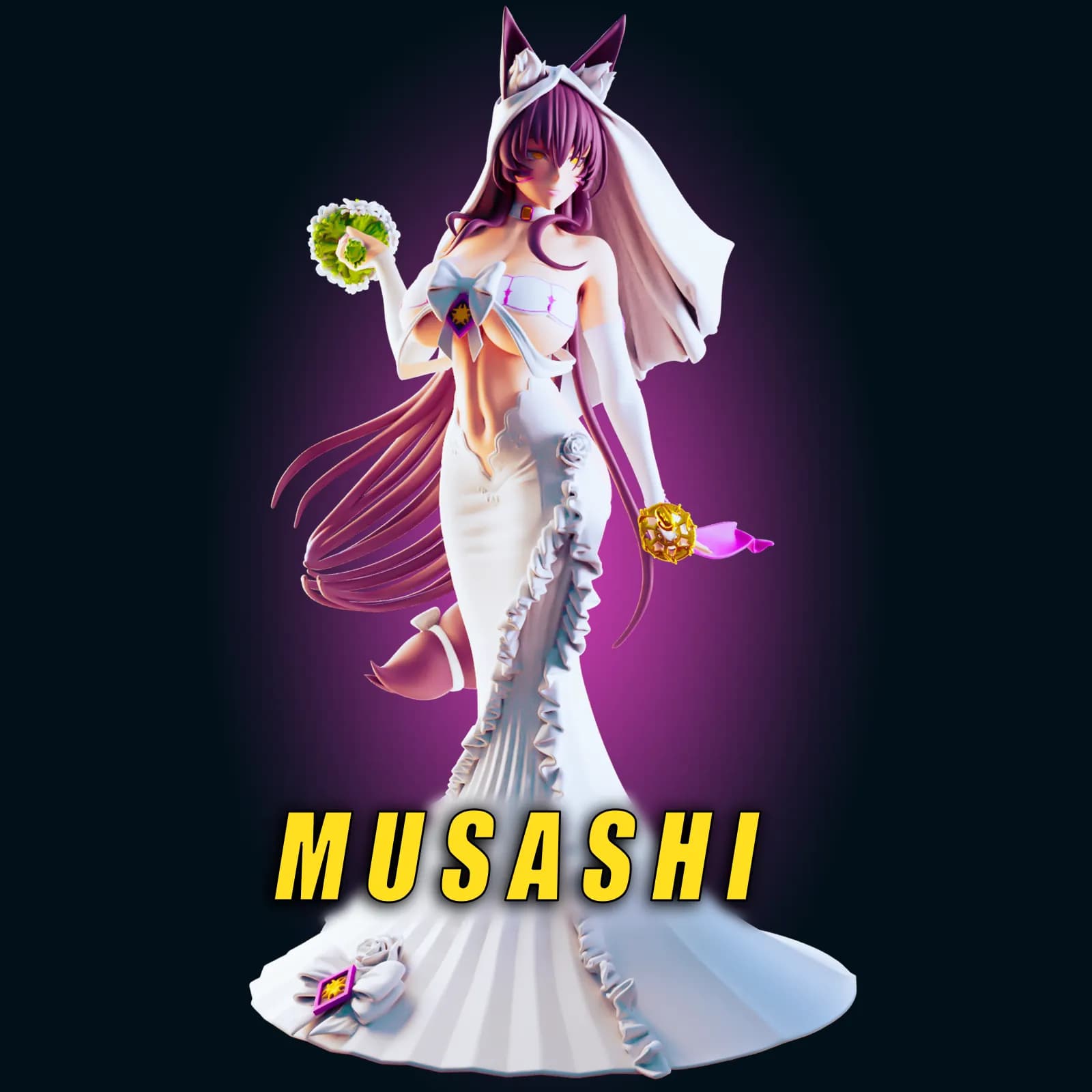 STL - Figura de abeja waifu