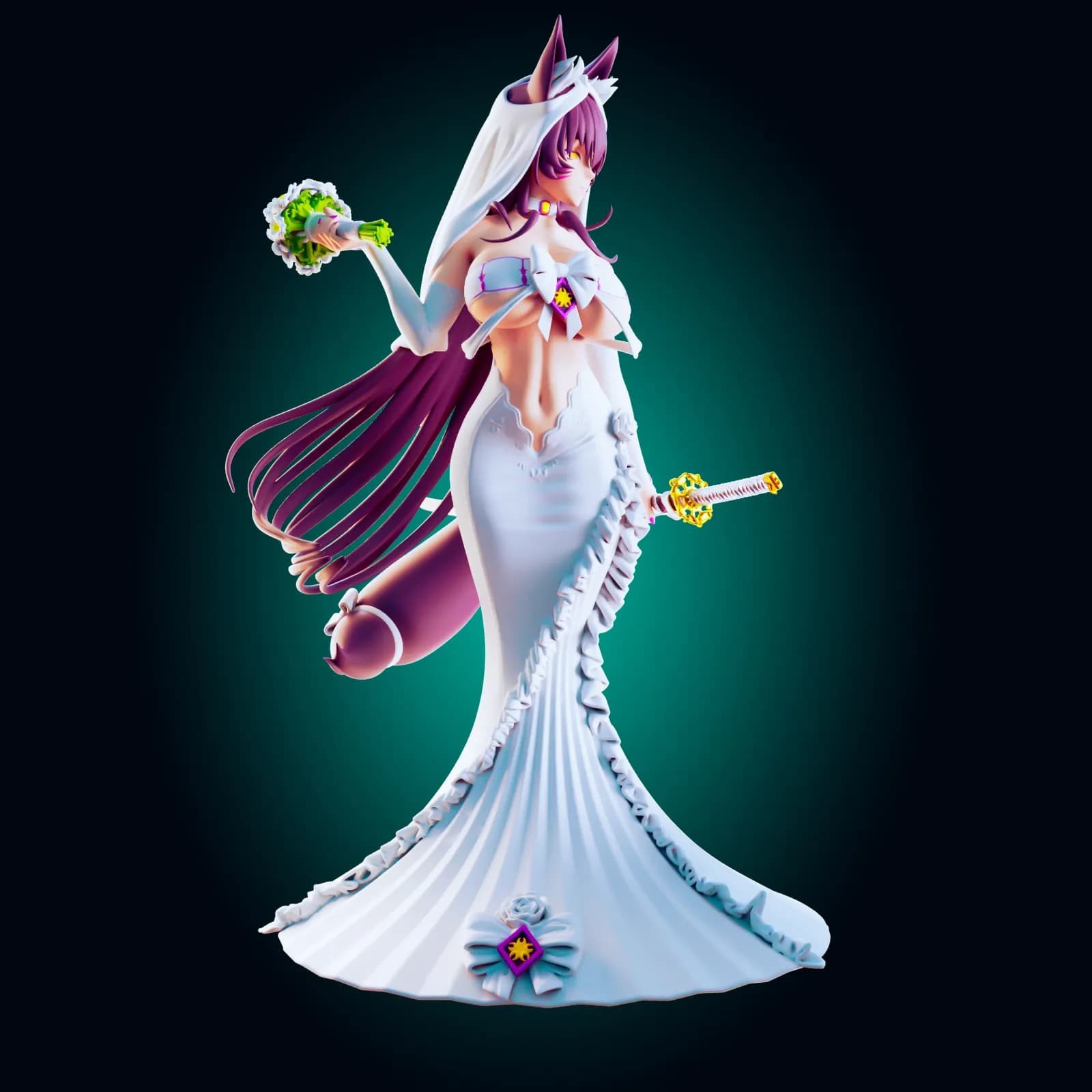STL - Figura de abeja waifu