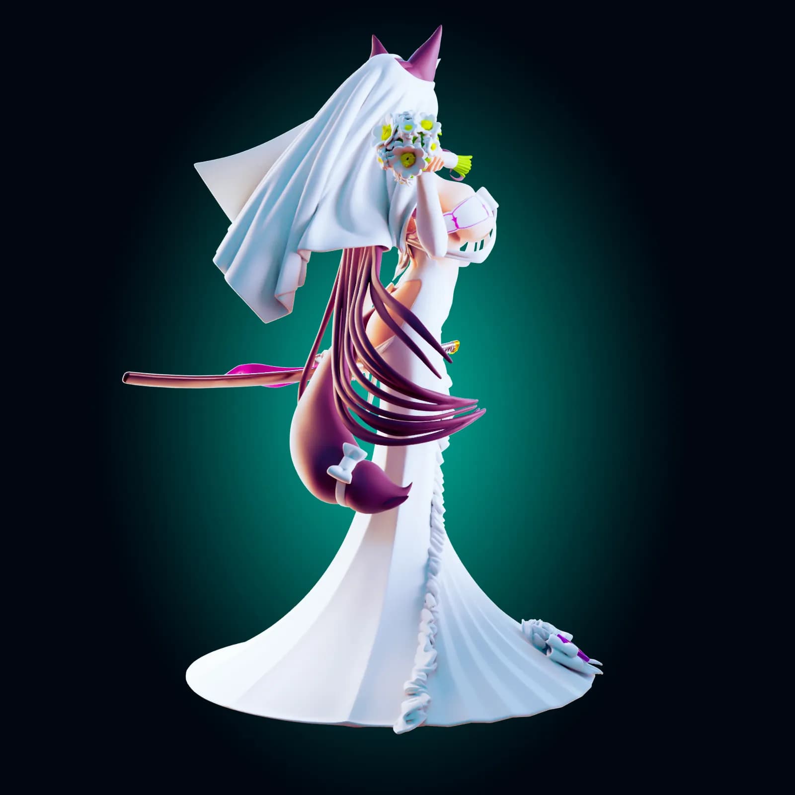 STL - Figura de abeja waifu
