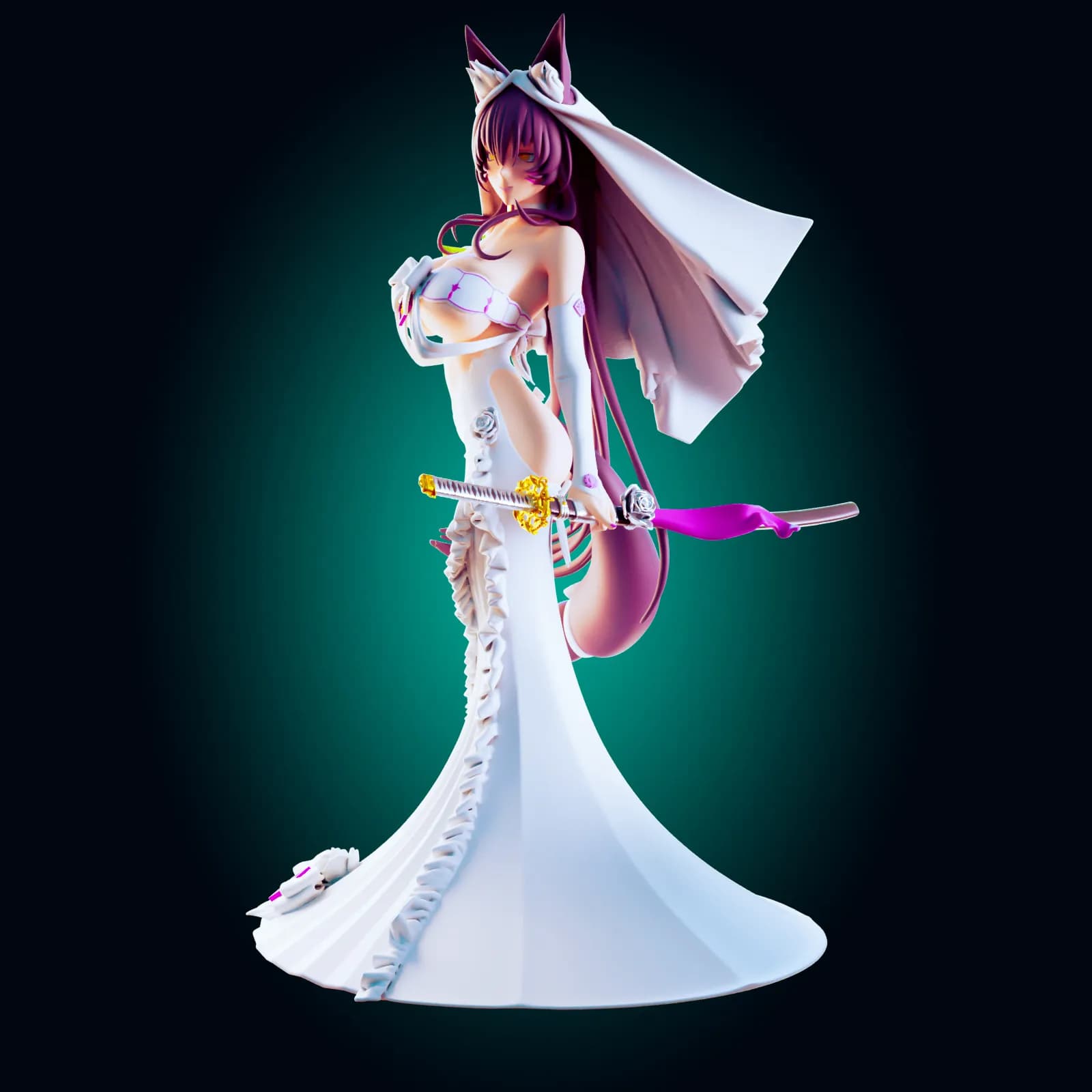 STL - Figura de abeja waifu