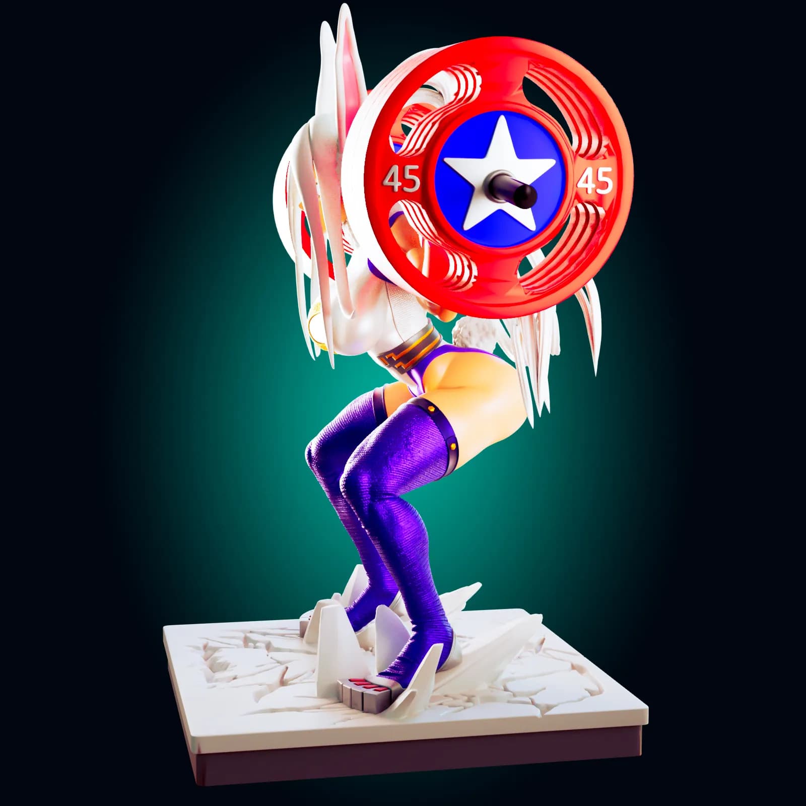 STL - Figura de abeja waifu