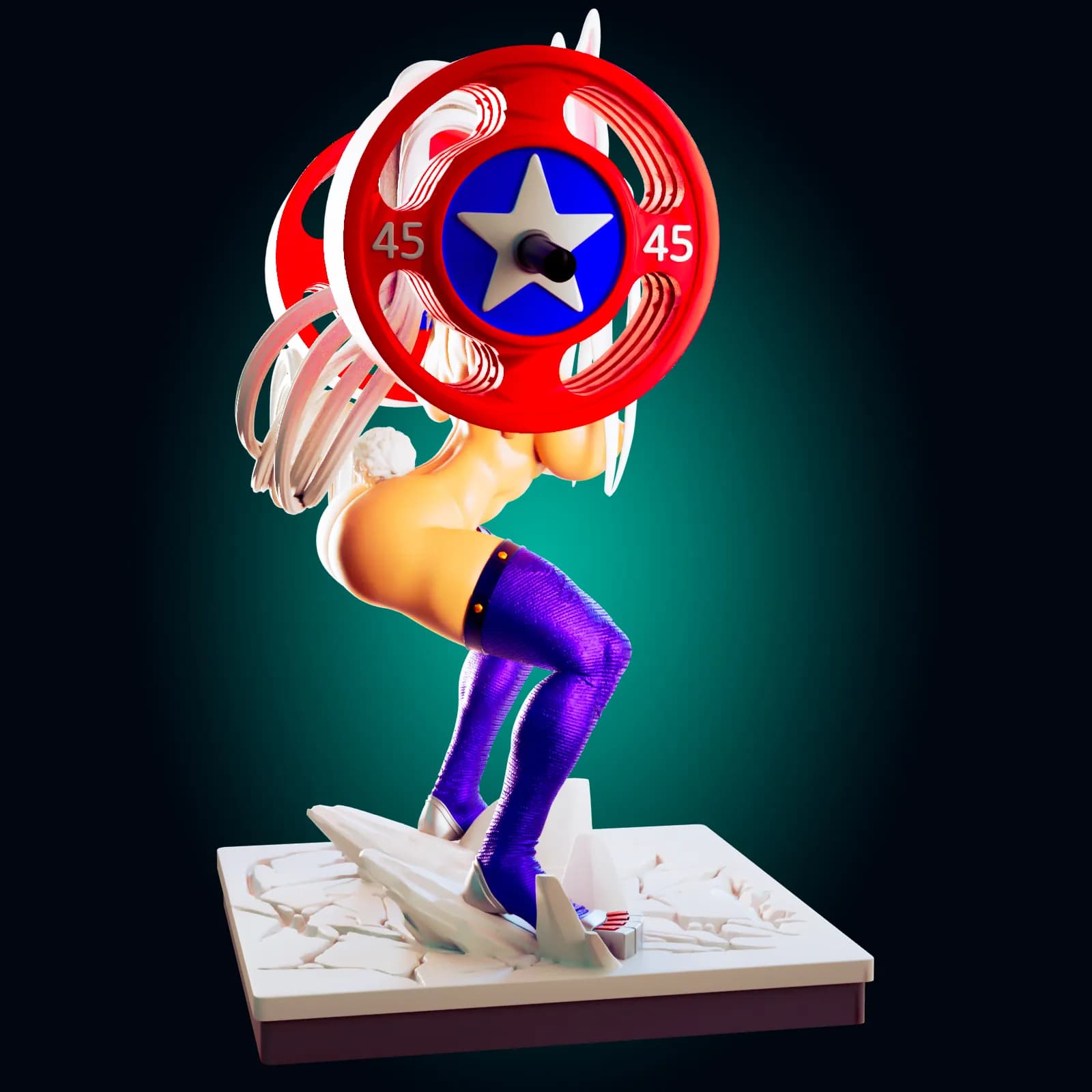 STL - Figura de abeja waifu