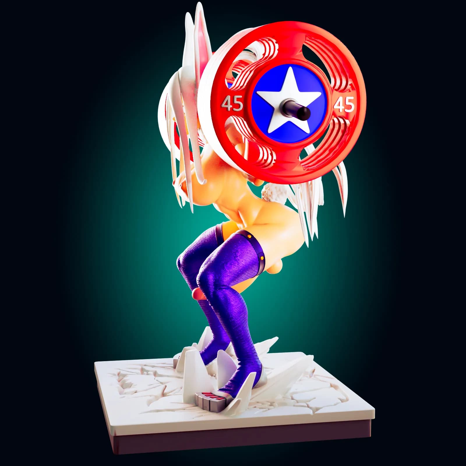 STL - Figura de abeja waifu