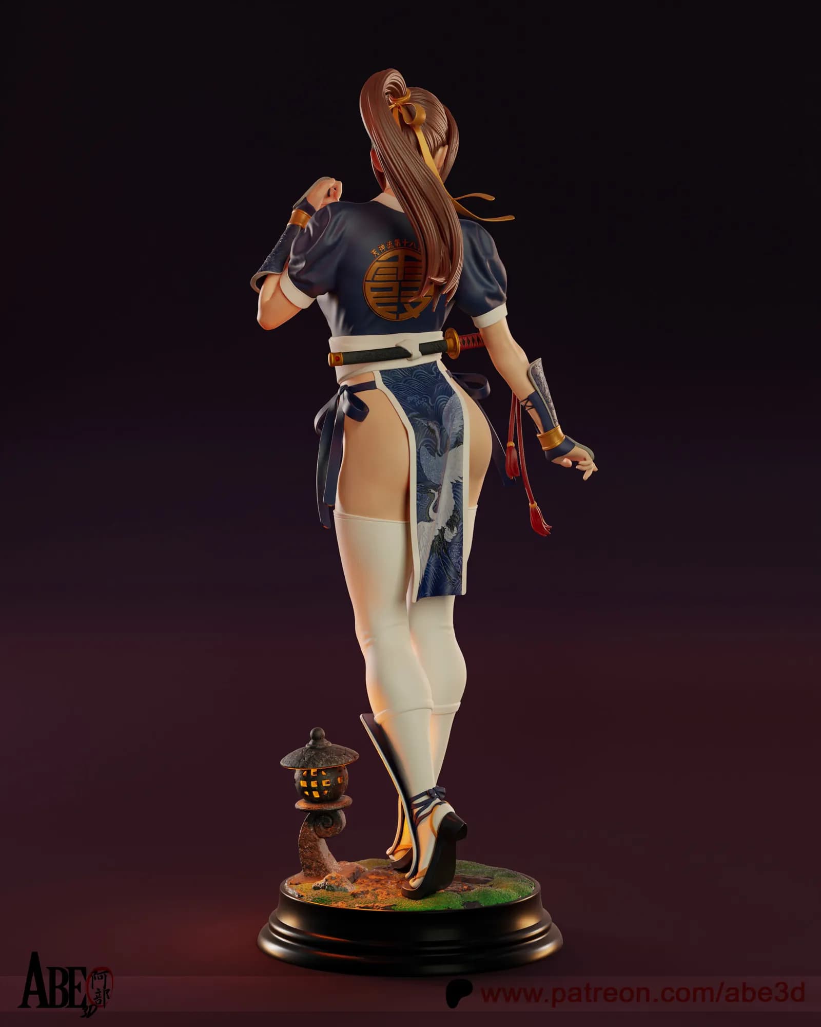 STL - Figura de acción de Kasumi render 4