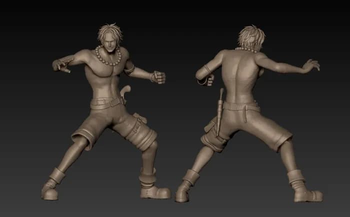 STL - figura de Ace de One Piece