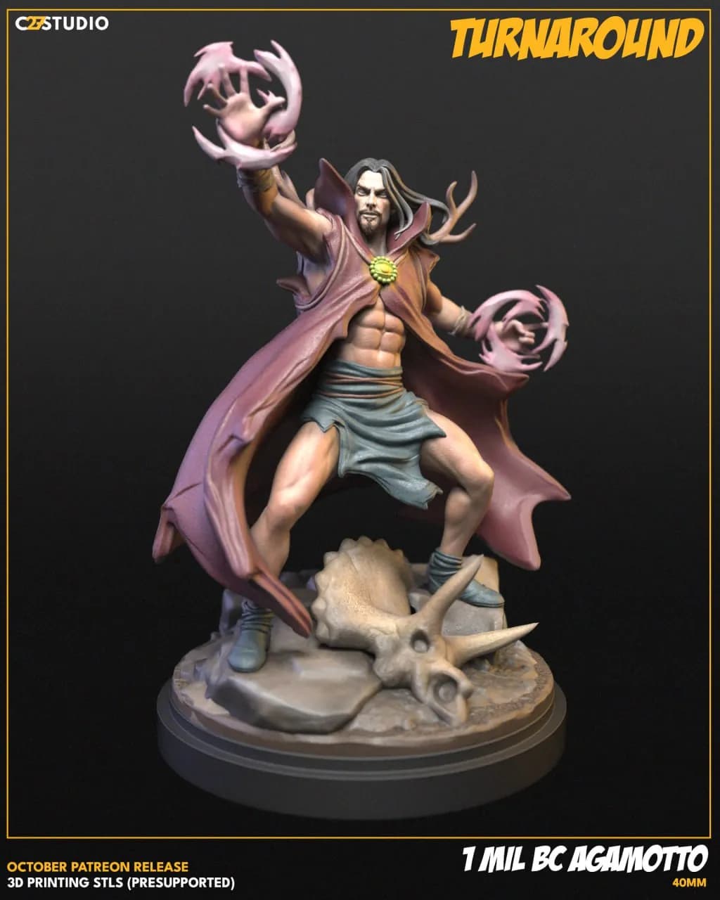 STL - Figura de Agamotto render 2