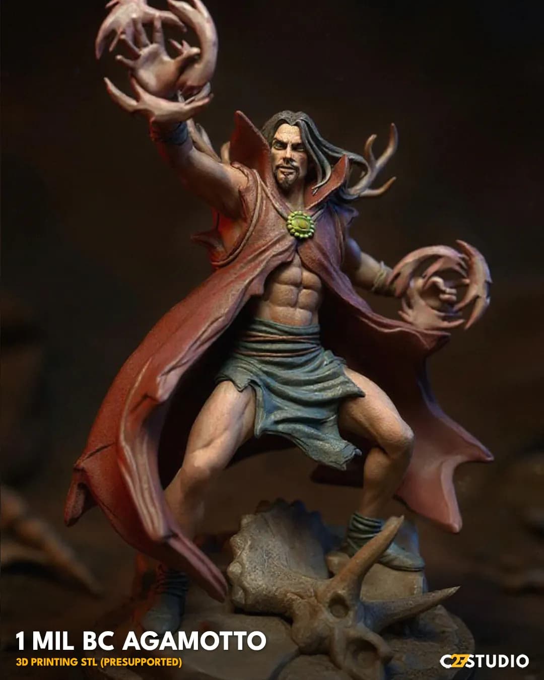 STL - Figura de Agamotto render 5