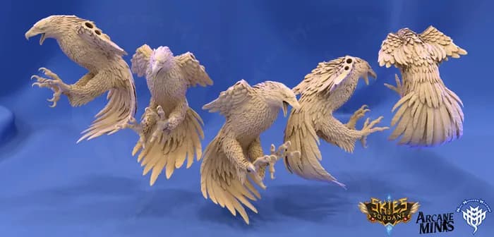 STL - Figura de aguila fantasiosa render 3