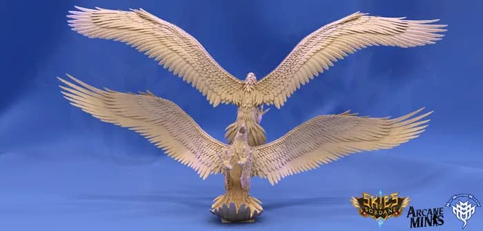 STL - Figura de aguila fantasiosa render 5