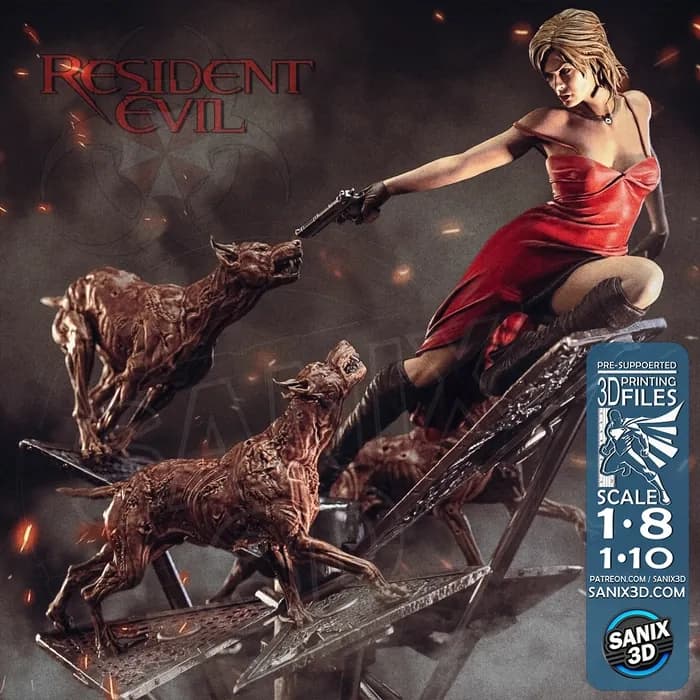 STL - Figura de Alice de Resident Evil