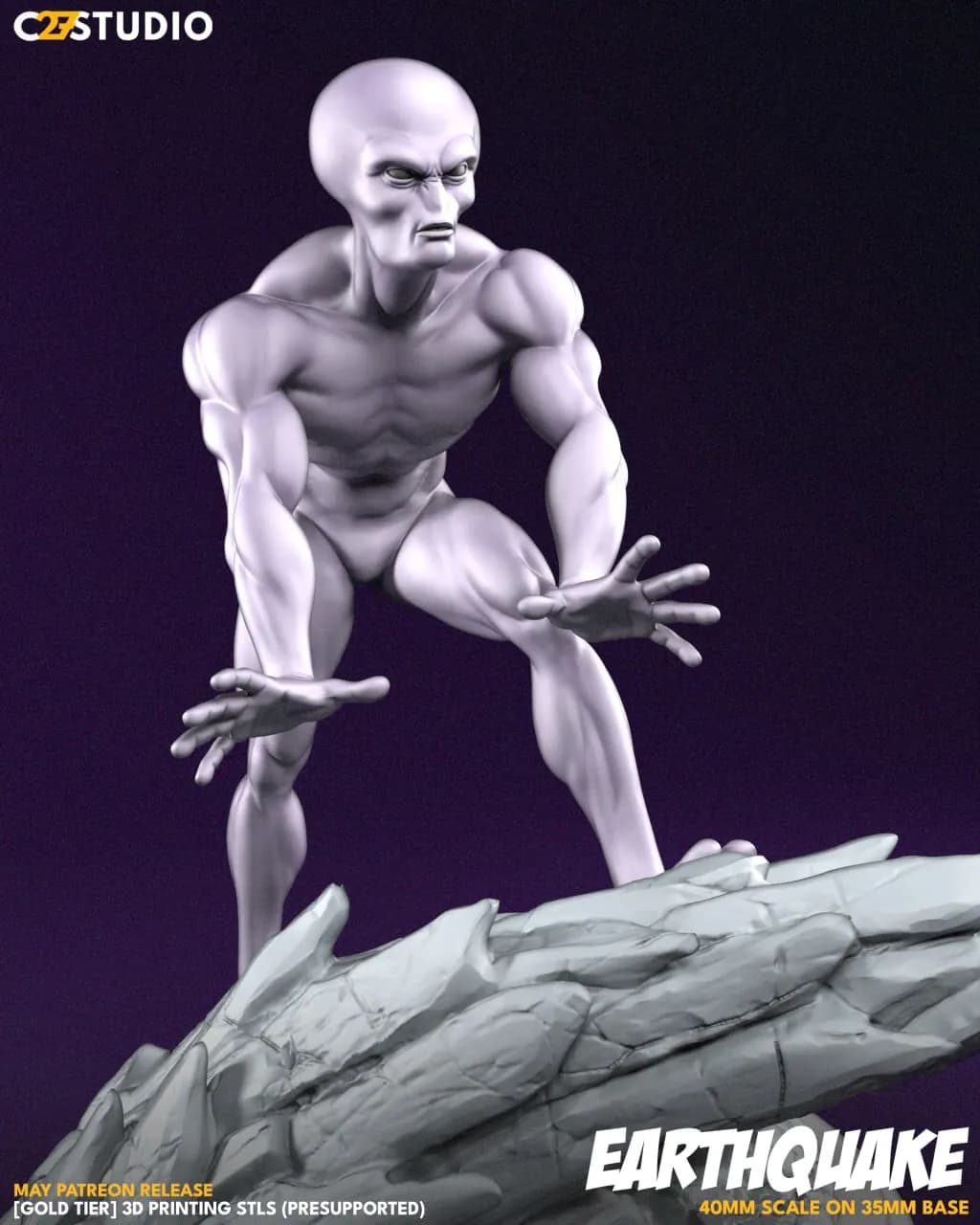 STL - Figura de alienígena Earthquake