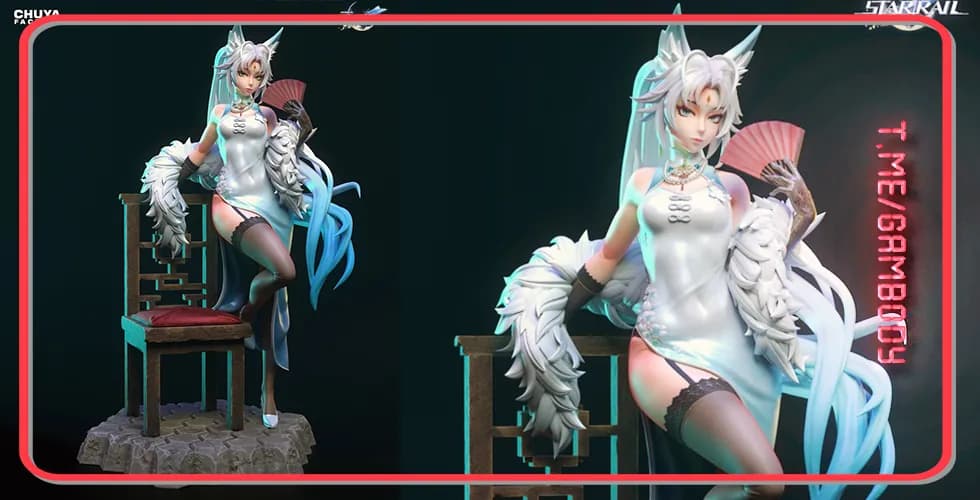 STL - Figura de ángel demoníaco render 2