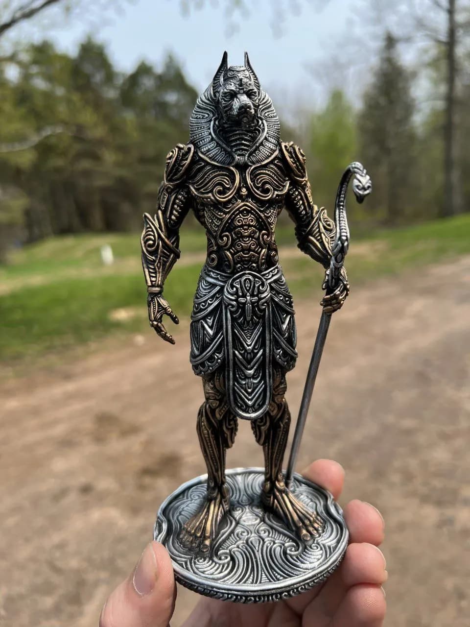 STL - Figura de Anubis guerrero render 2