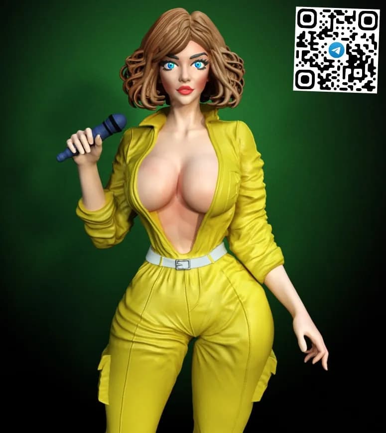 STL - Figura de April O'Neil 2 render 2