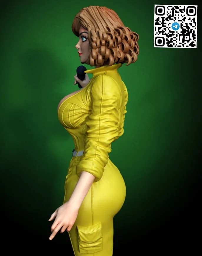 STL - Figura de April O'Neil 2 render 3