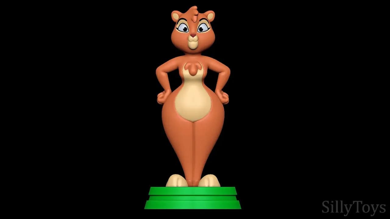 STL - Figura de ardilla animada