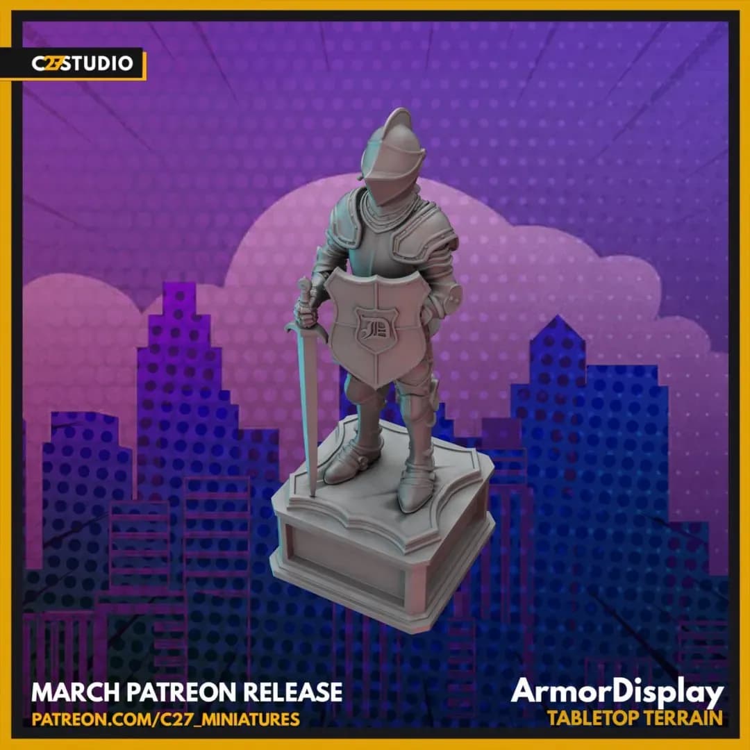STL - Figura de armadura de caballero