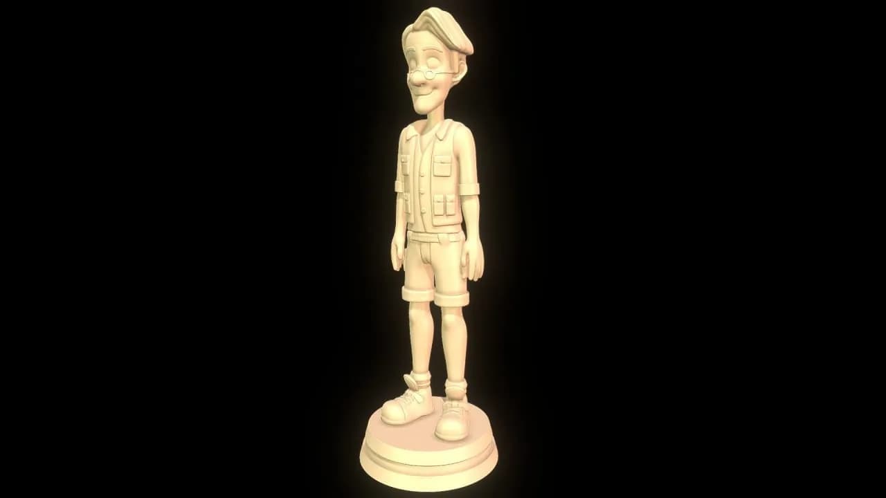 STL - figura de aventurero con sombrero