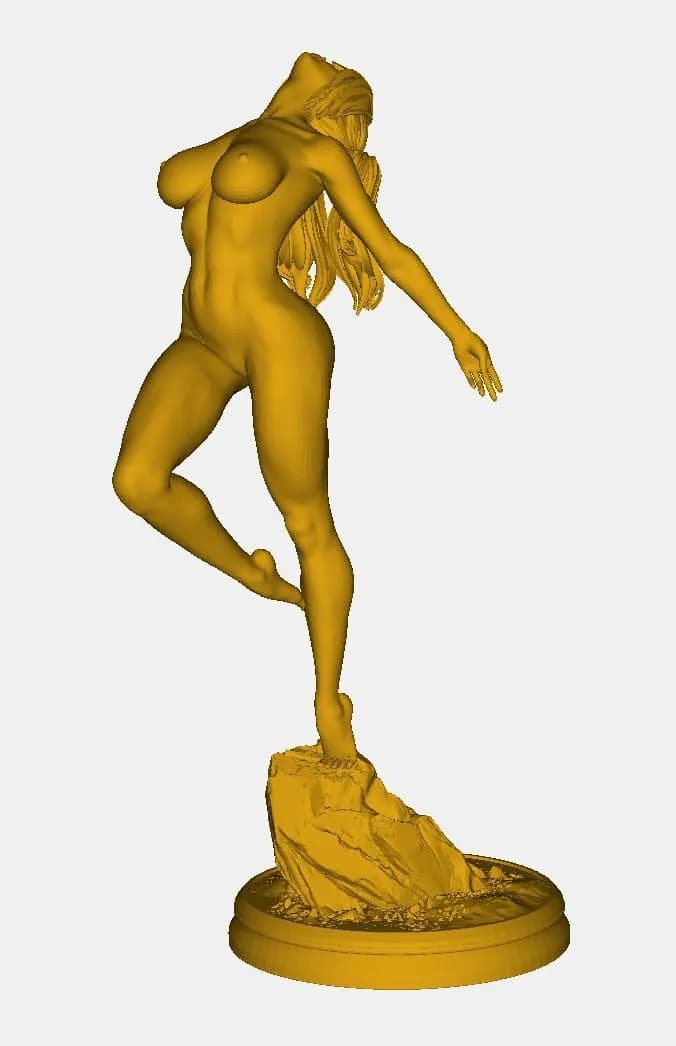 STL - Figura de bailarina en roca